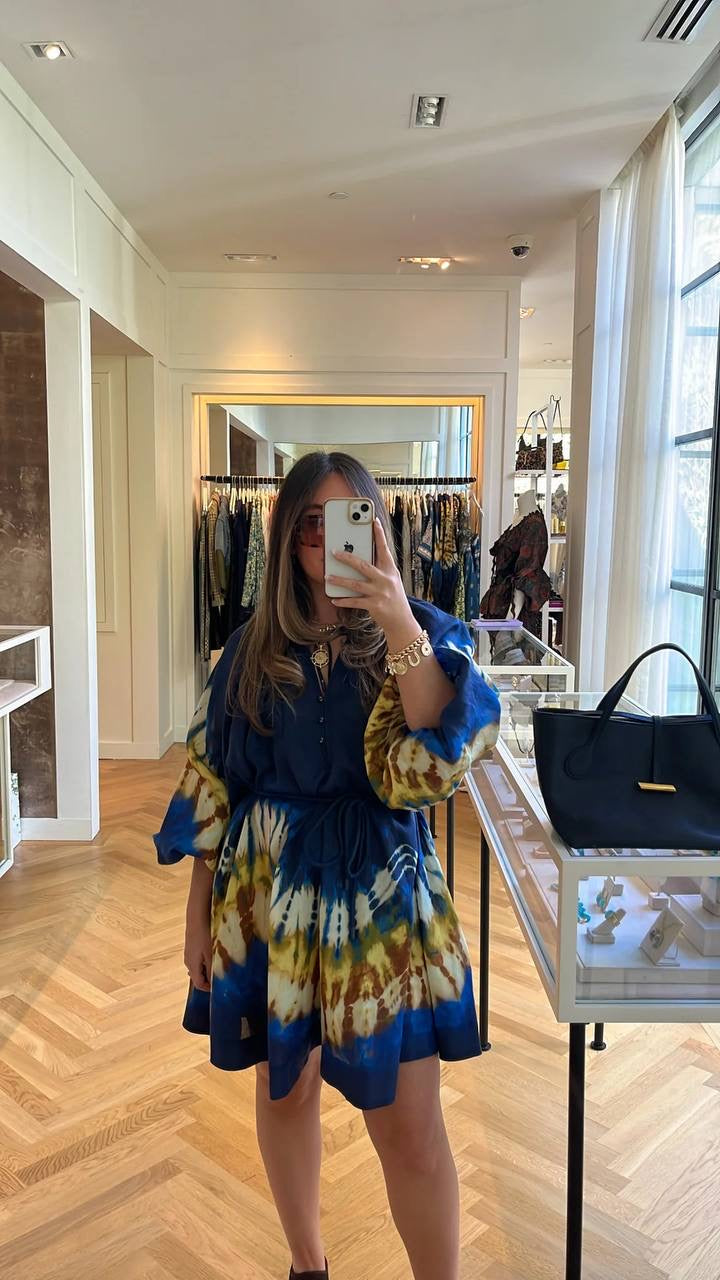 ALM Martine Ramie Tie Dye Mini Dress