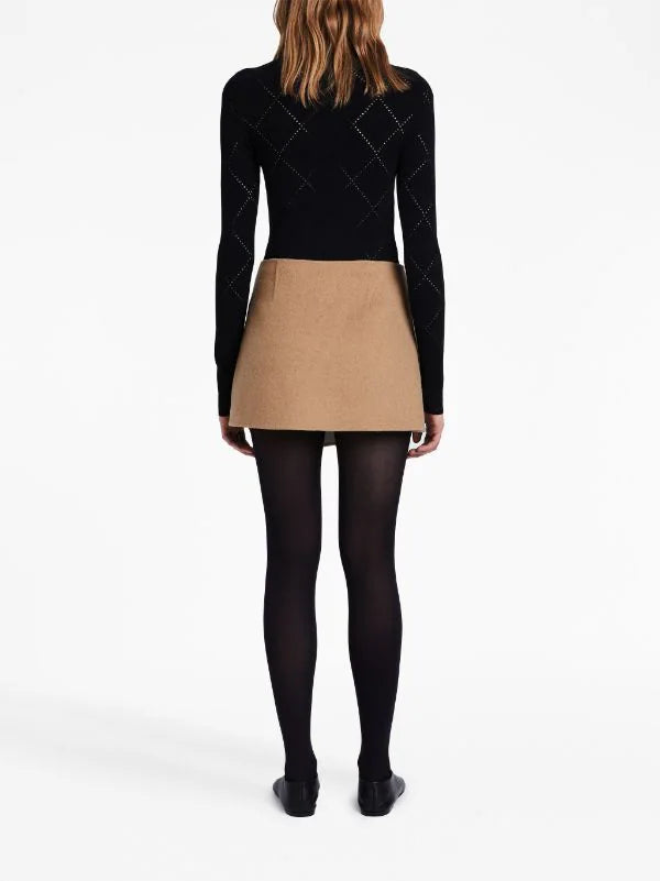 PS Reversible Melton Wrap Mini Skirt