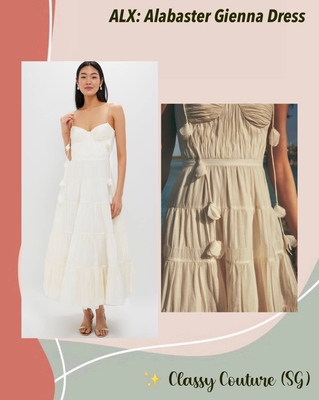 ALX Alabaster Gienna Dress