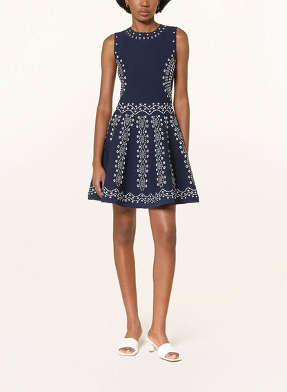 SD Capri Embroidered Dress in Viscose Blend