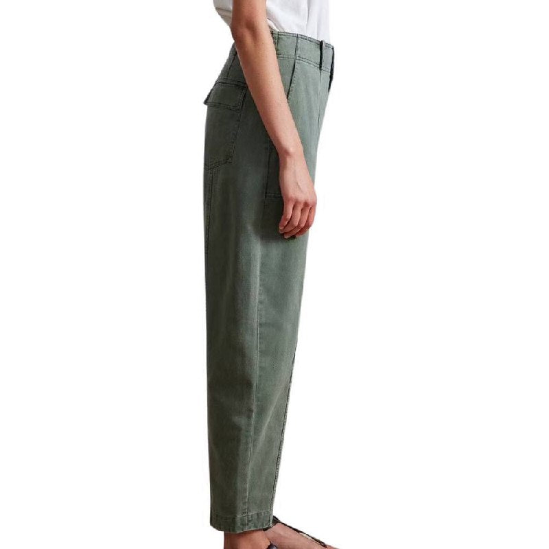 AA Mera Cotton Tapered Barrel High Waist Pants