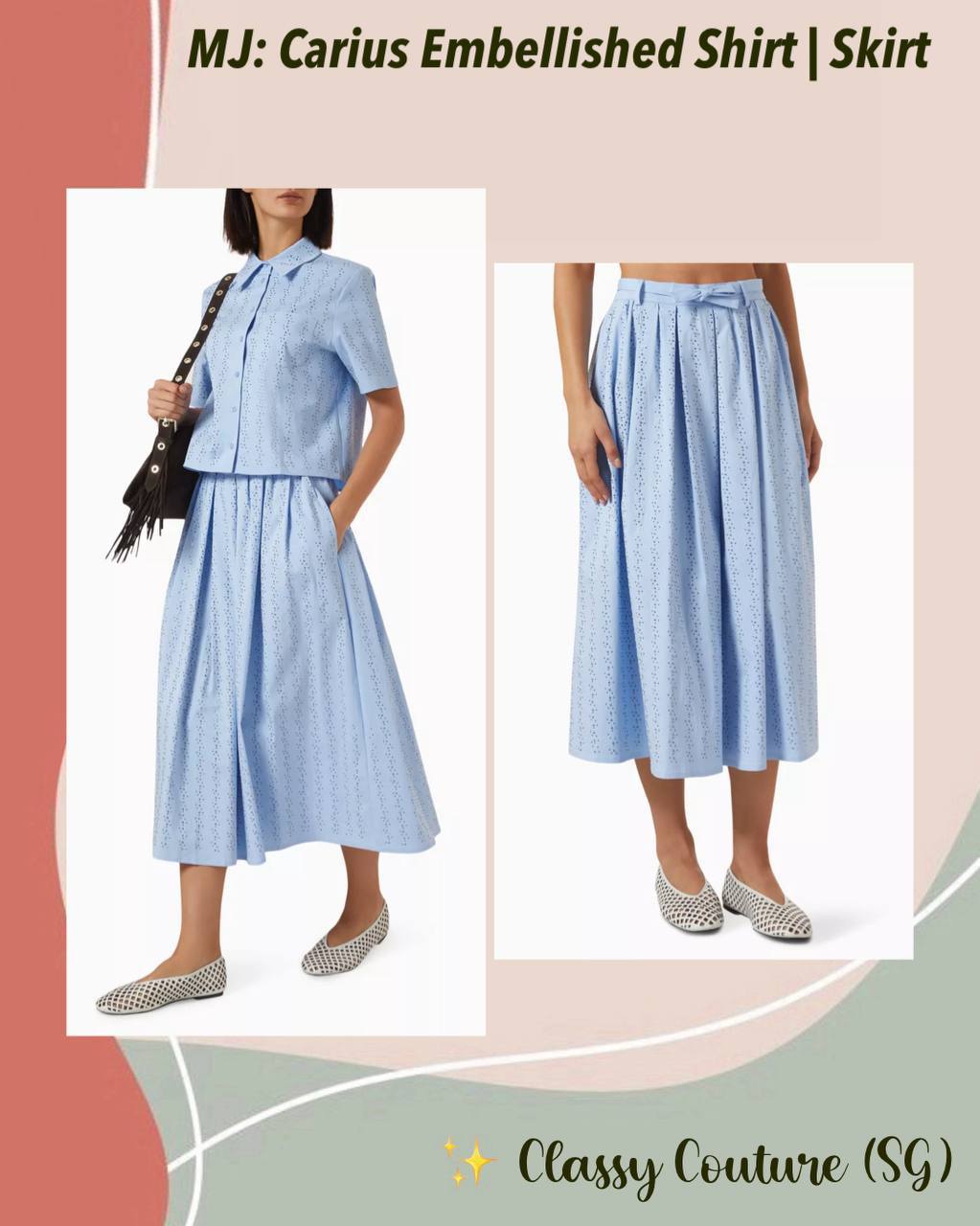 MJ: Carius Embellished Shirt | Skirt
