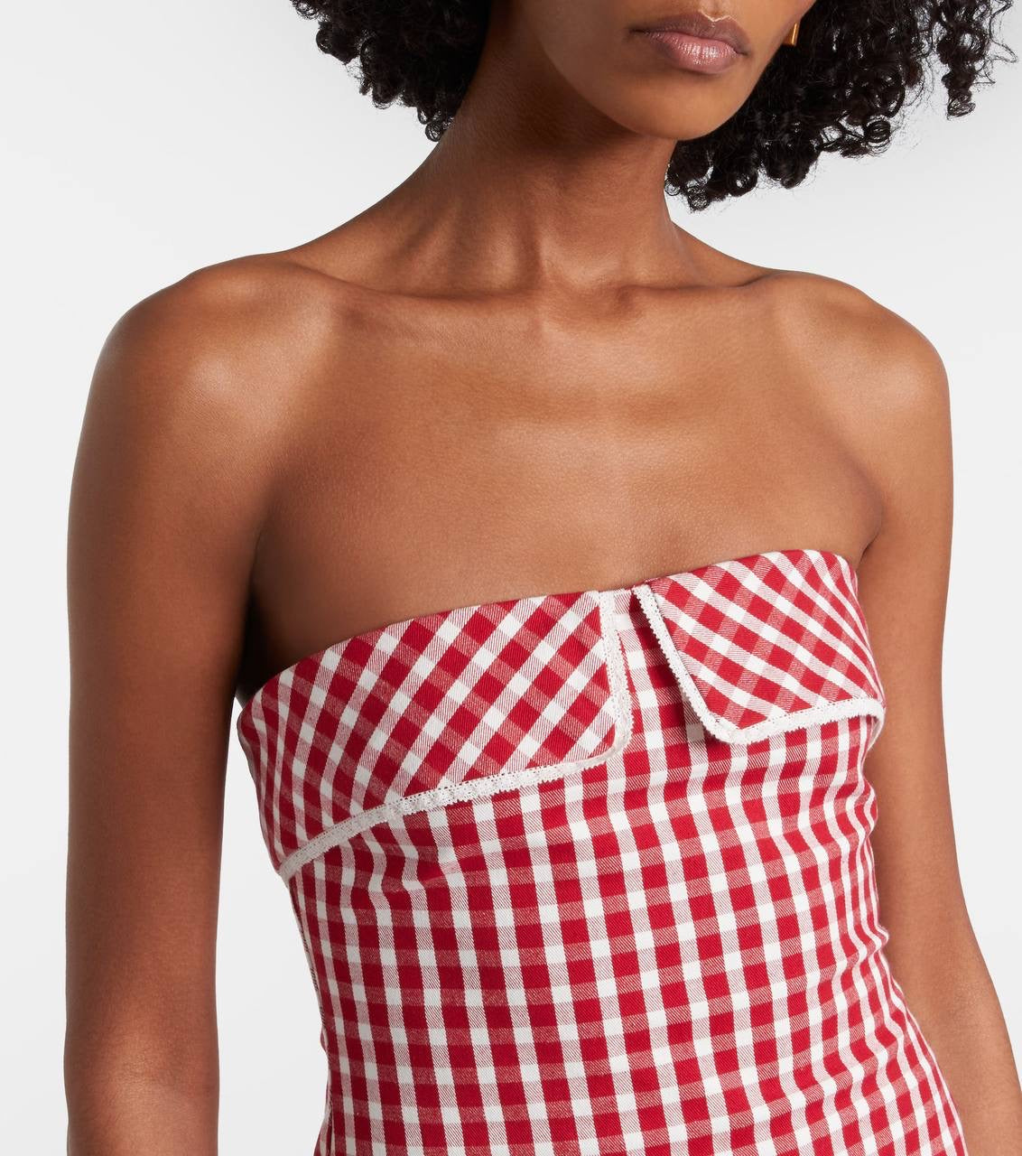 3 Colors! PSE Chiara & Ebony Cotton-blend Halter Bandeau Midi Dress