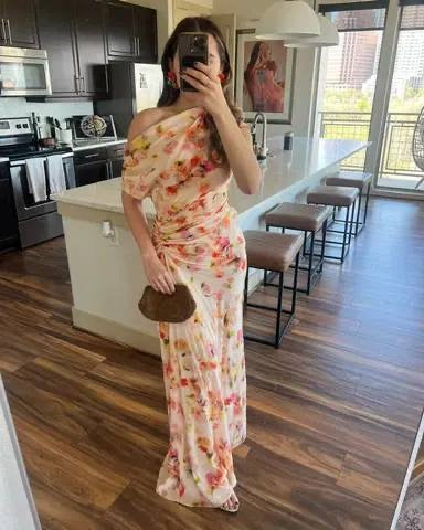 ALC Poppy Silk Maxi Dress
