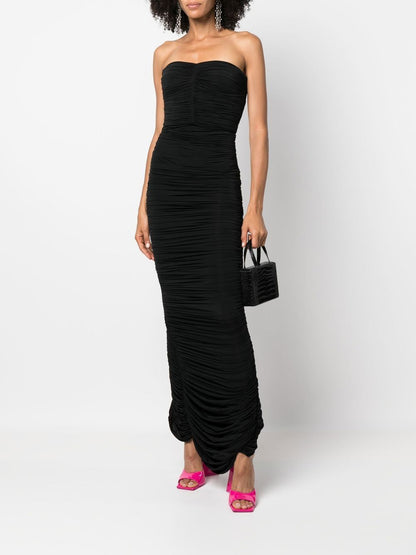 AP Parton Ruched Strapless Midi | Haynes Maxi Dress With Gloves