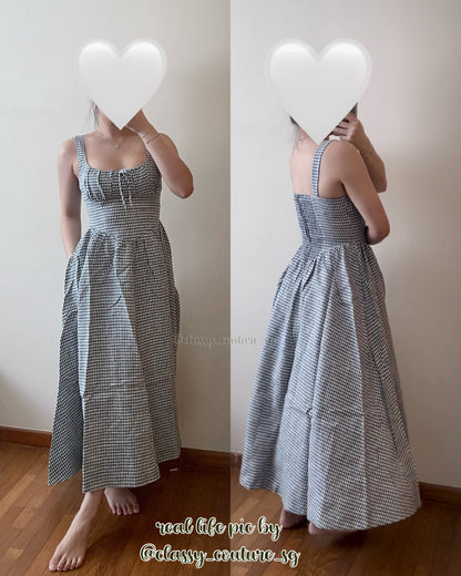 Ref Balia Linen Midi Dress