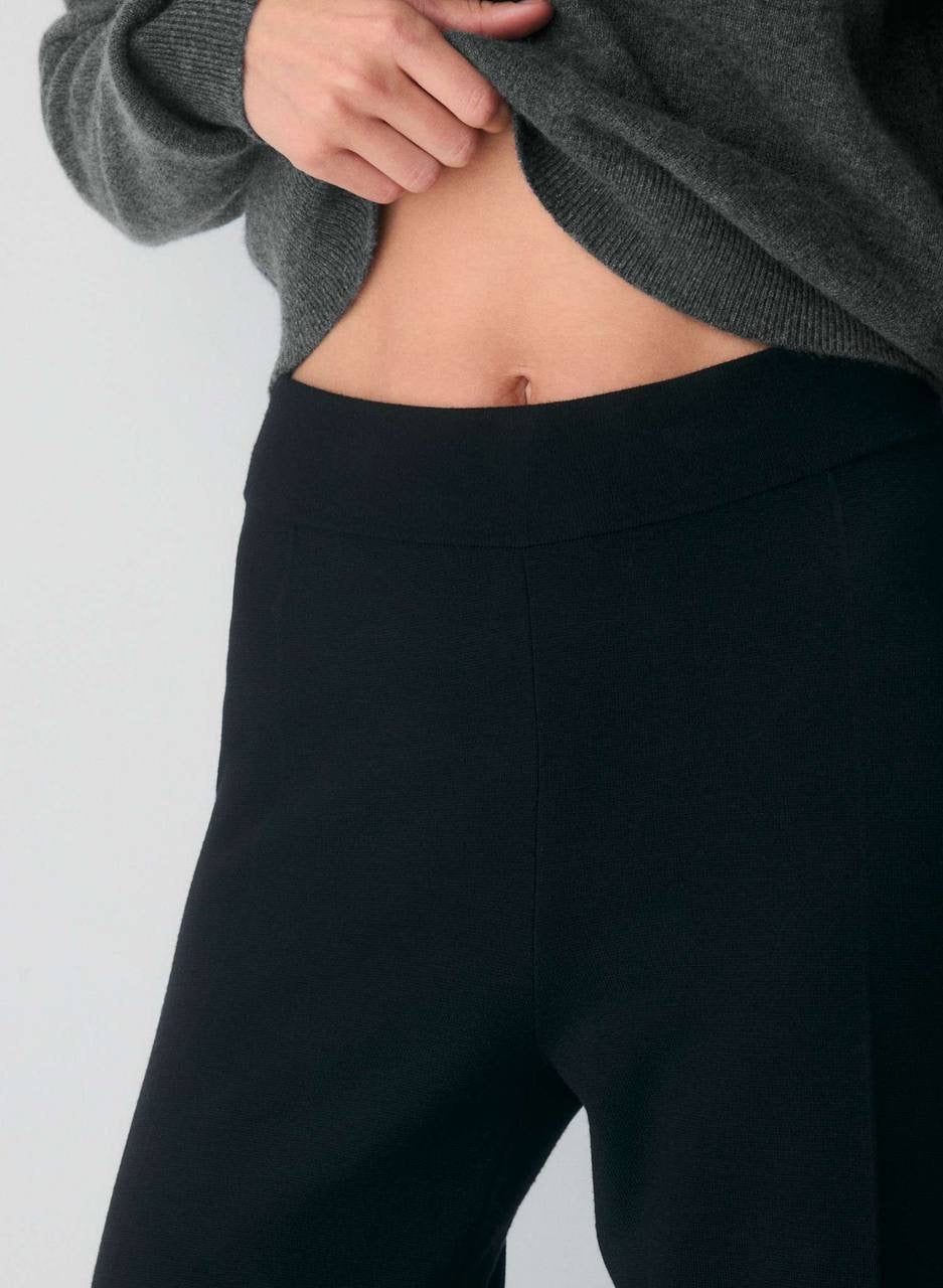 4 Colors! ARZ Soft Viscose-blend Knit Souvenir Pant