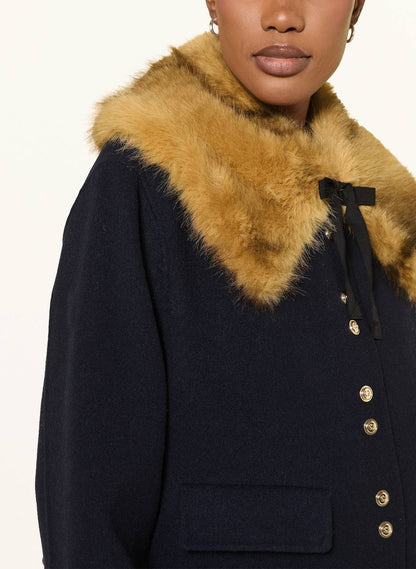 Short Double-Faced Wool Coat