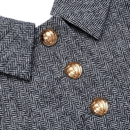SP Grey Herringbone Mini Dress