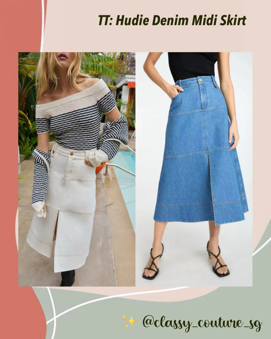 TT Hudie Denim Midi Skirt