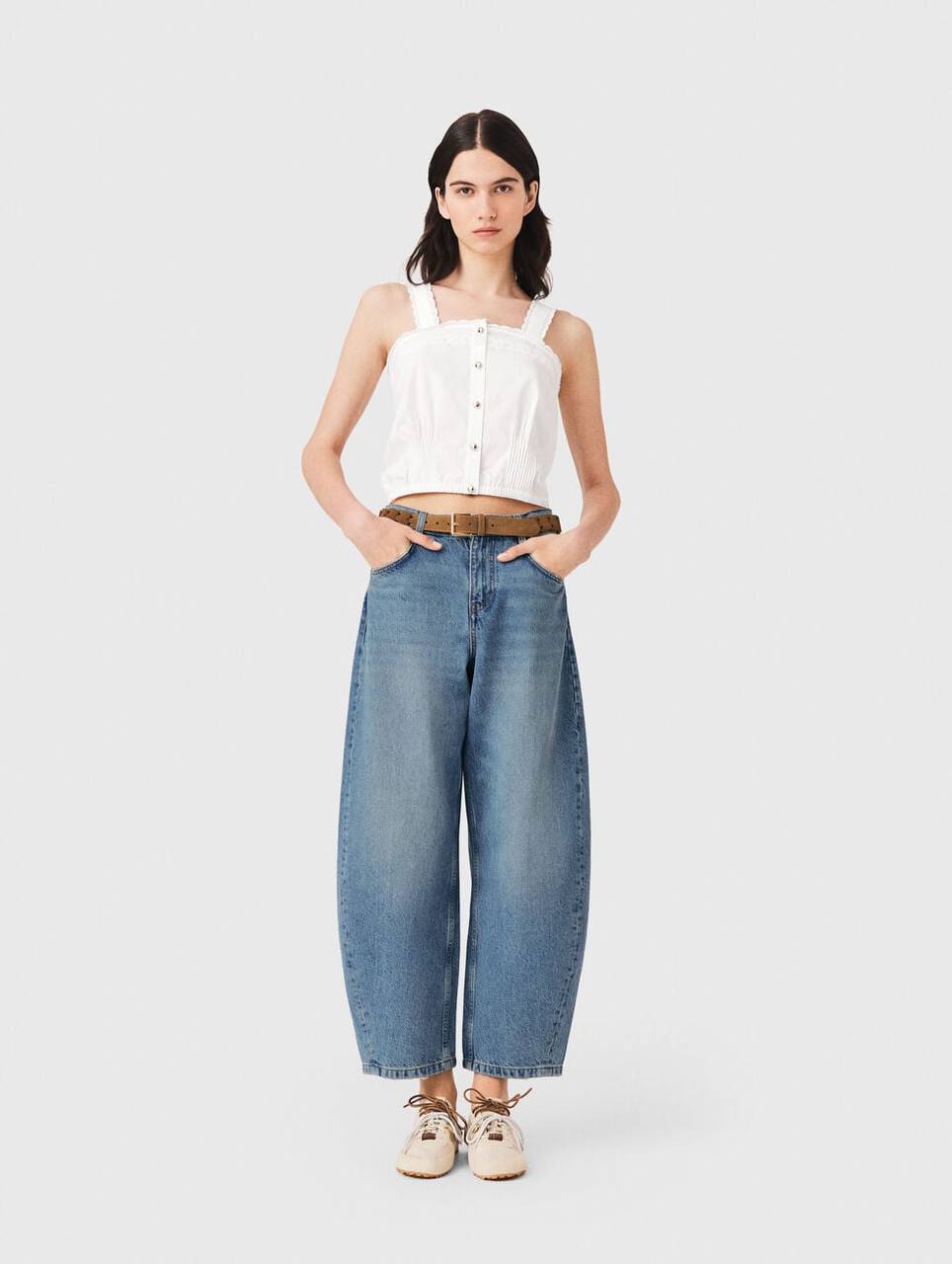 MJ Crop Top With Lace Trim