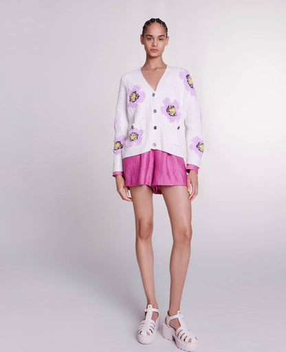 MJ Moflow Floral Knit Cardigan