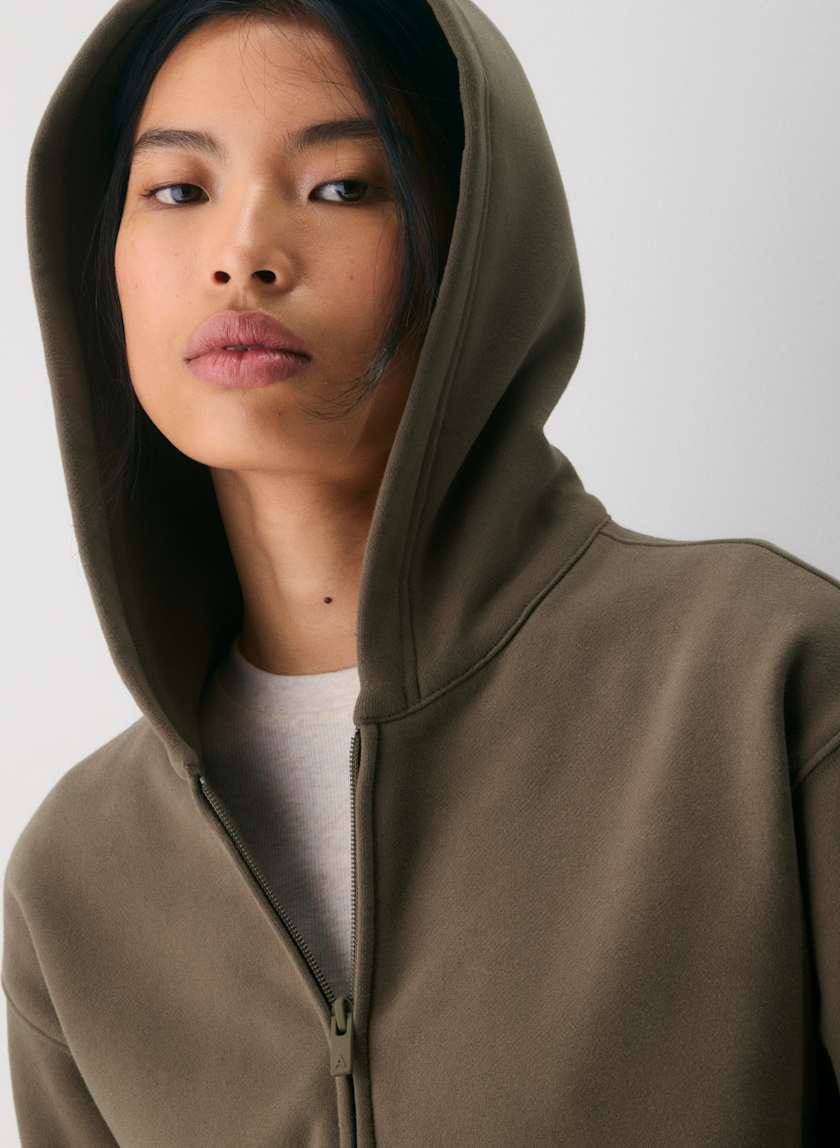 8 Colors! ARZ Cozy Sweatfleece Perfect Zip Cotton-blend Hoodie Jacket