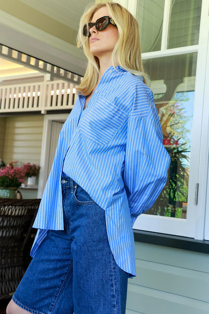 AA Aldea Oversized Cotton Button Down Shirt