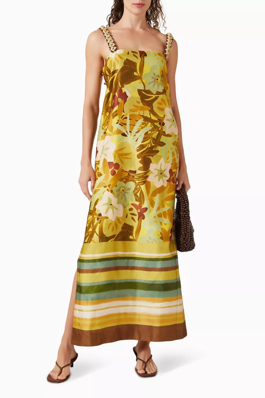 ALM Maxi Midi Dress in Linen
