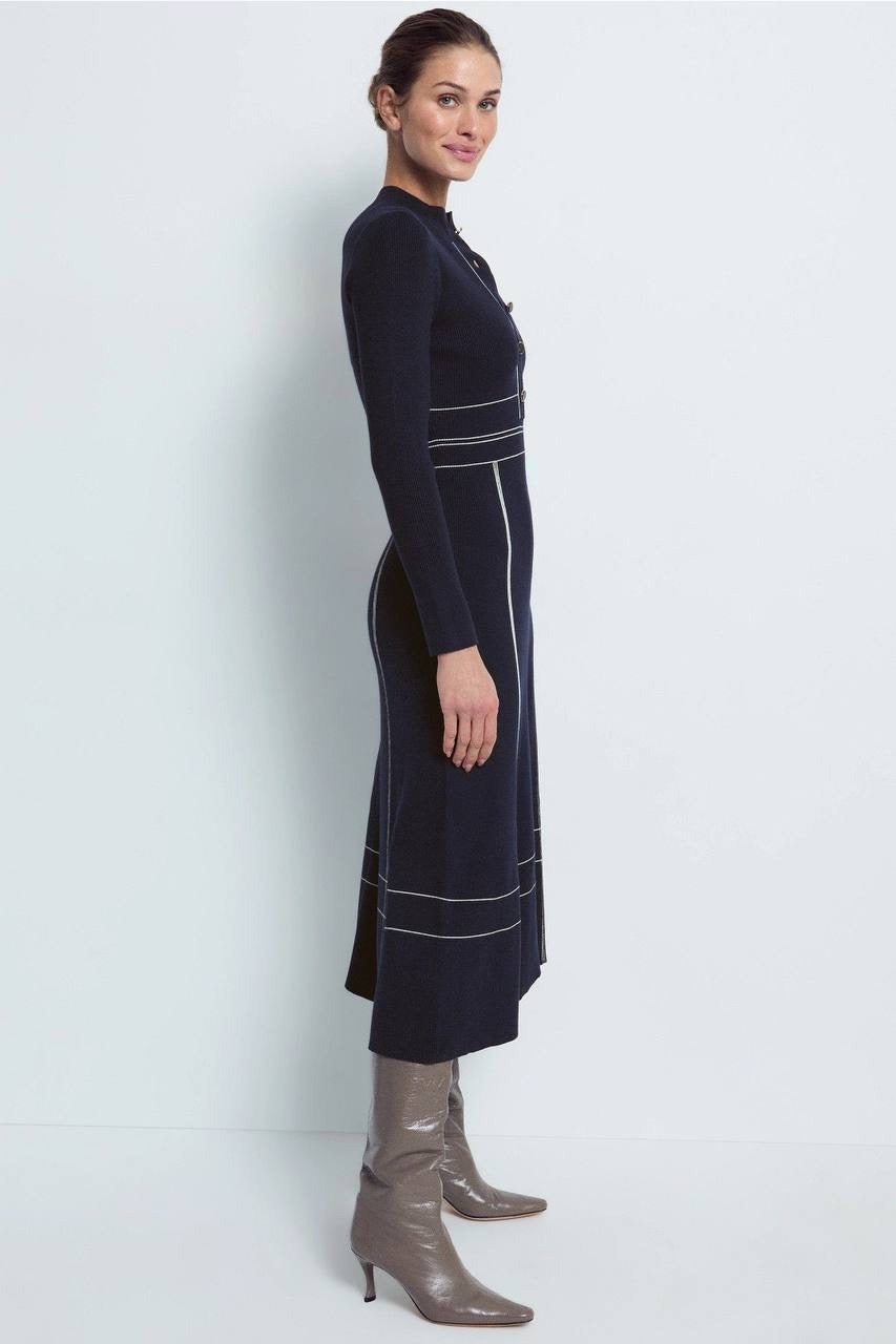 Petite/regular! RS Charlie Knit Midi Dress With Contrast Stitching