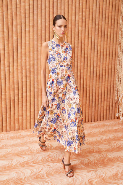 FEW! UJ Kaiya Floral Cotton Midi Dress