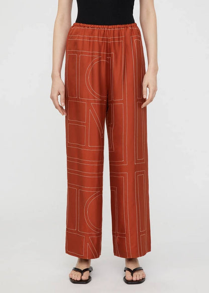 9 Colors! (PART 1/2) Tot Monogram Silk PJ Shirt Top | Shorts | Pants | Embroidered Set