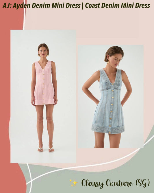 AJ Ayden Denim Mini Dress | Coast Denim Mini Dress