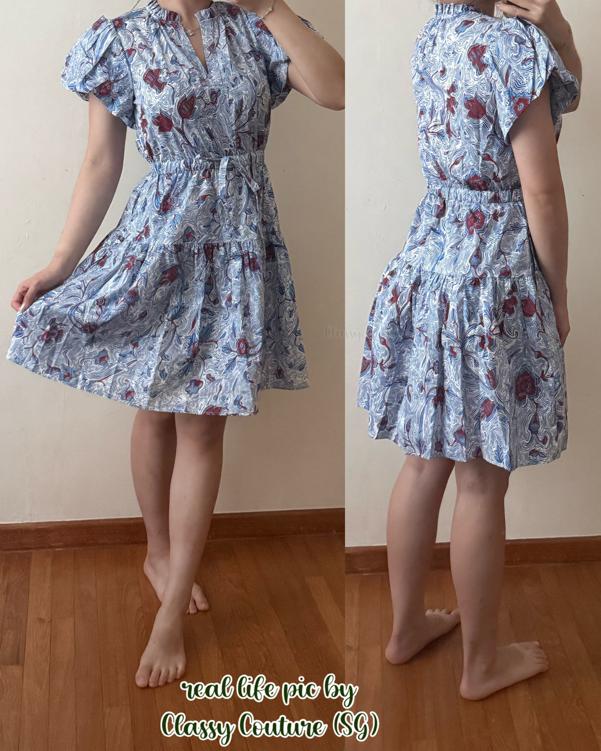 UJ Izel Puff Sleeve Cotton Mini Dress