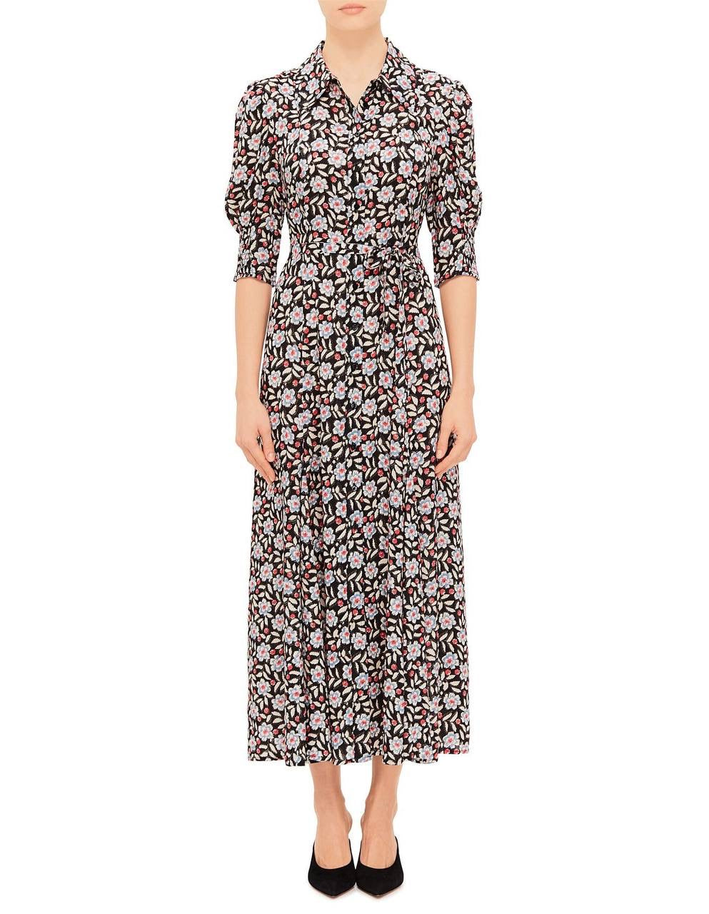 RX Bloom Viscose Midi Shirtdress