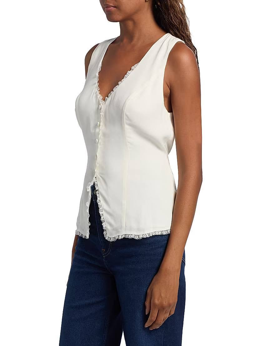 Ref Skylar Viscose-Blend Vest Top