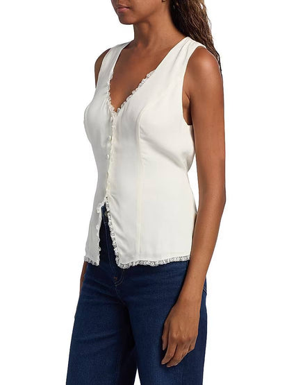 Ref Skylar Viscose-Blend Vest Top