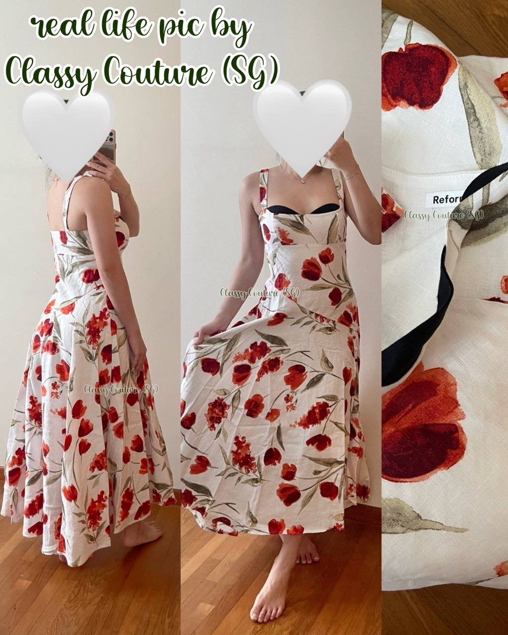 SALE! Ref Bekki Linen Midi Dress Classy Couture (SG) SALE! Ref Bekki Linen Midi Dress Classy Couture (SG)