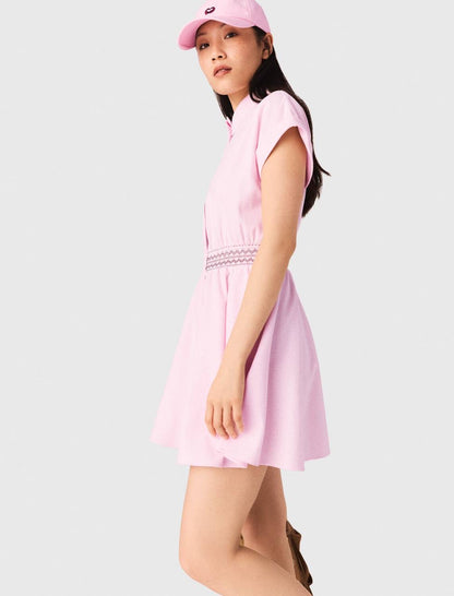 MJ Pink Button Up Mini Dress