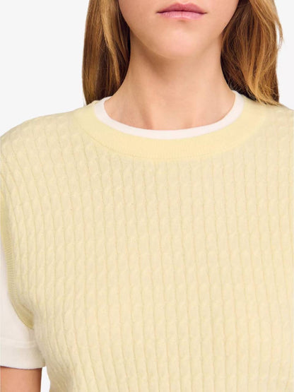 SD Layered Short-Sleeved Knitted Jumper