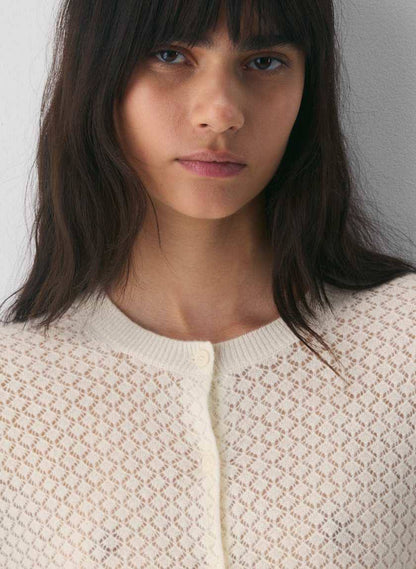 ARZ Comma Wool Cashmere Cardigan