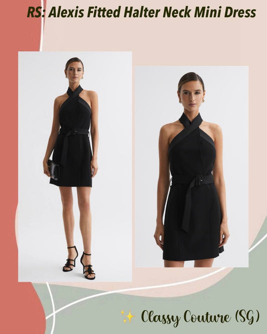 RS Alexis Fitted Halter Neck Mini Dress