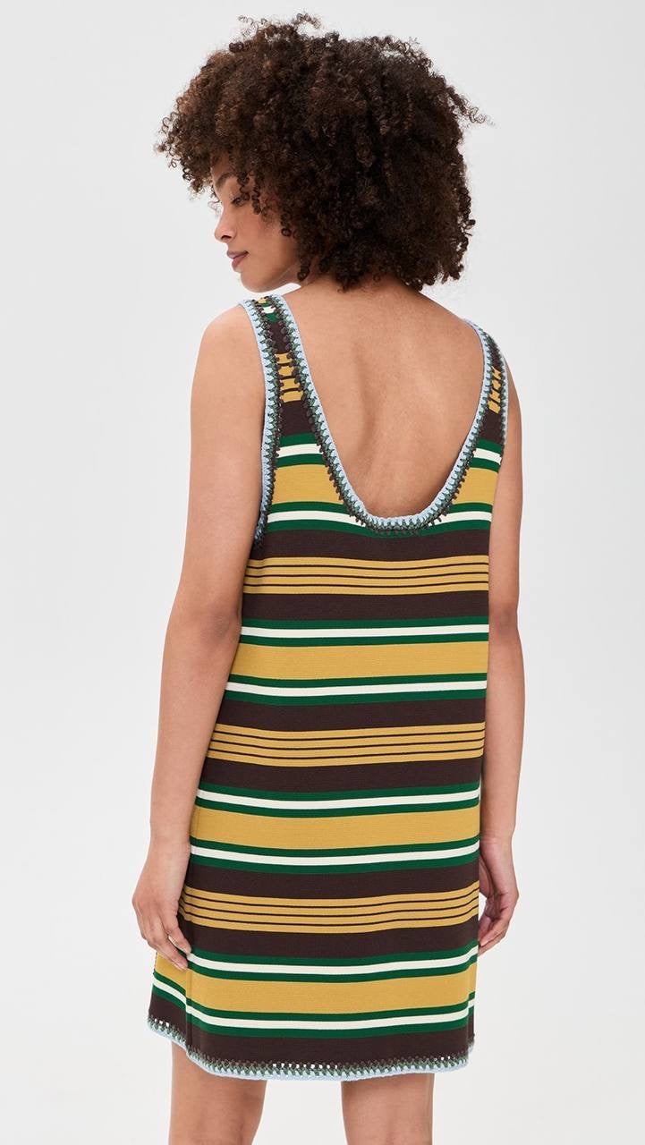 ALM Clover Viscose-blend Knit Shift Mini Dress
