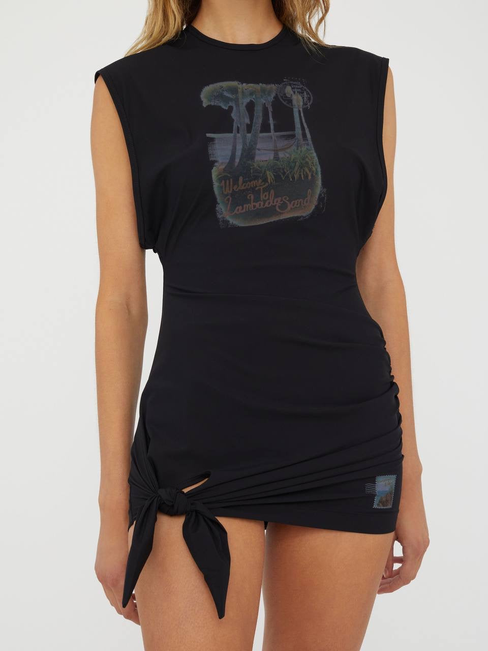 CE Lambada Sands Tie Sleeveless Mini Dress