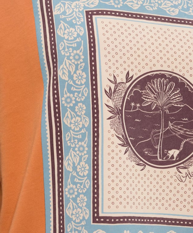 ALM Monkey Dance | Alberta Printed Cotton T-Shirt Tee