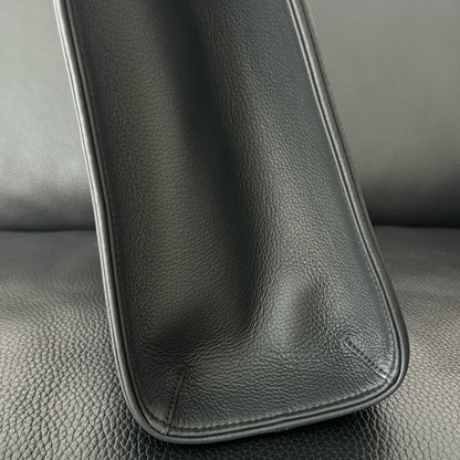 ZN Black Deerskin Leather Tote Bag