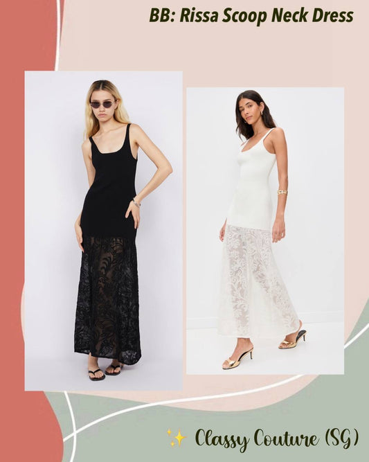 BB Rissa Scoop Neck Stretch-cotton Midi Dress