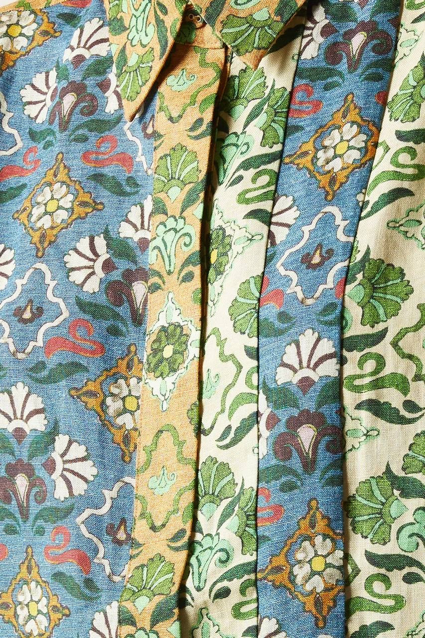 ALM Ali Spliced Shirt | Pants | Linen Set