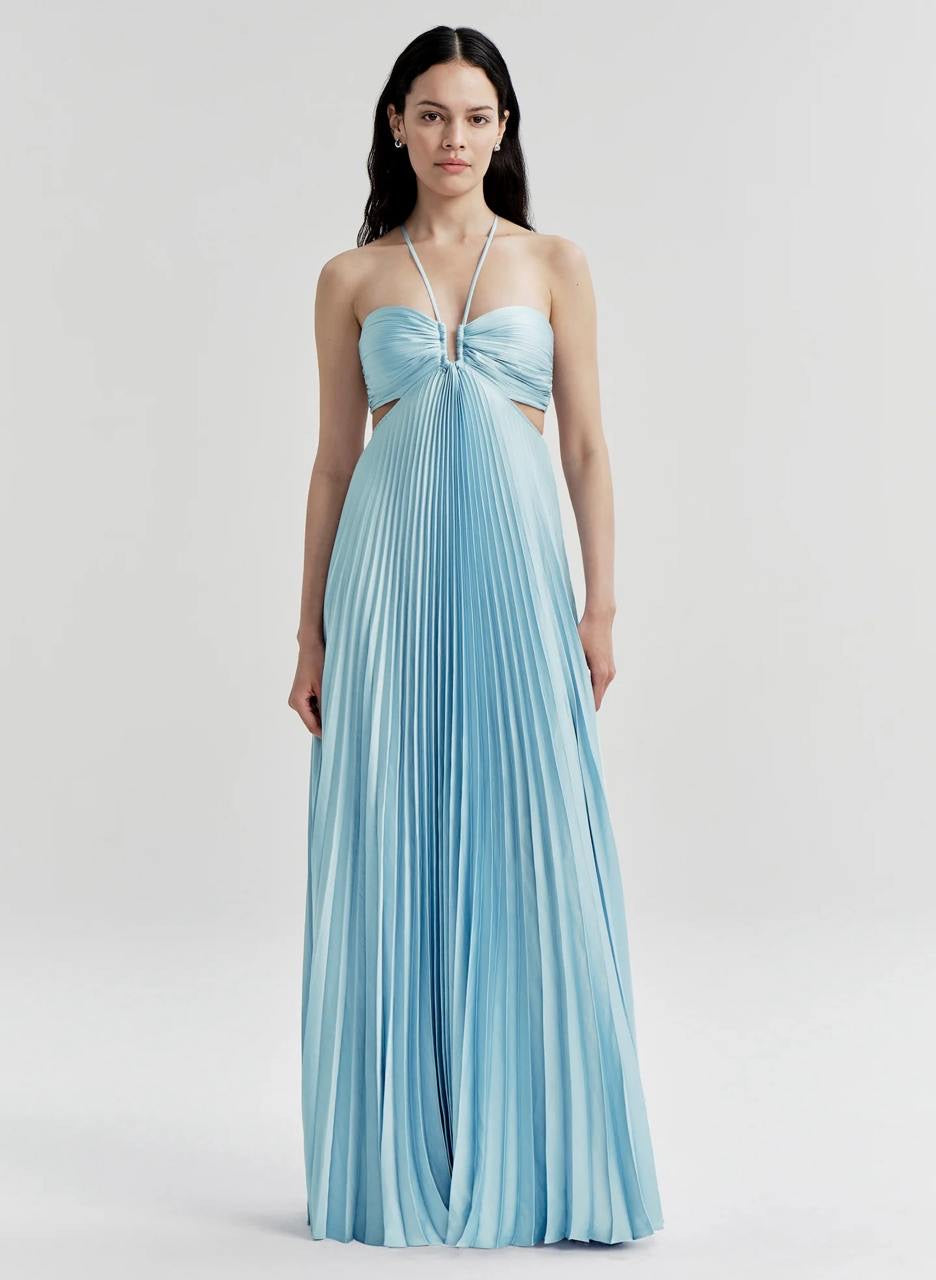 (PART 2/2) 8 Colors! ALC Moira Satin Pleated Maxi Dress