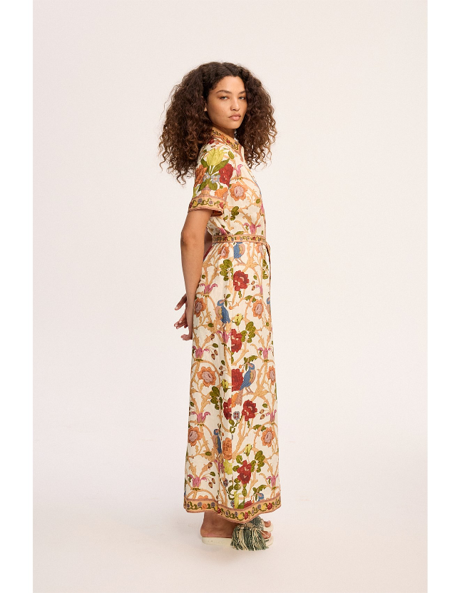 ALM Nissa Linen Midi Shirtdress