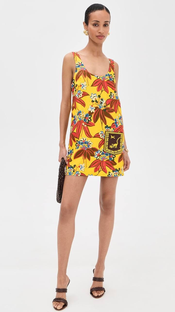 ALM Leo Embroidered Mini Dress