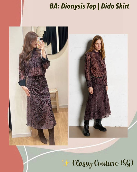 BA Dionysis Long Sleeve Top | Dido Midi Skirt | Set