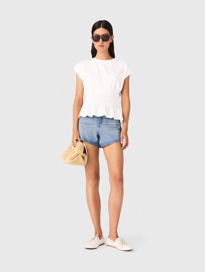 MJ Fitted Pleated T-Shirt