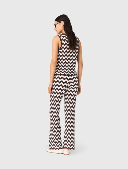 MJ Zigzag Crochet Sleeveless Top