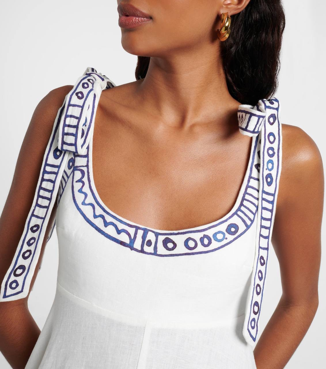 ALM Leela Ballet Linen Midi Dress