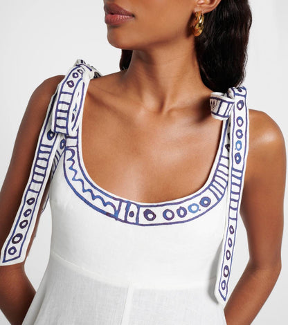 ALM Leela Ballet Linen Midi Dress