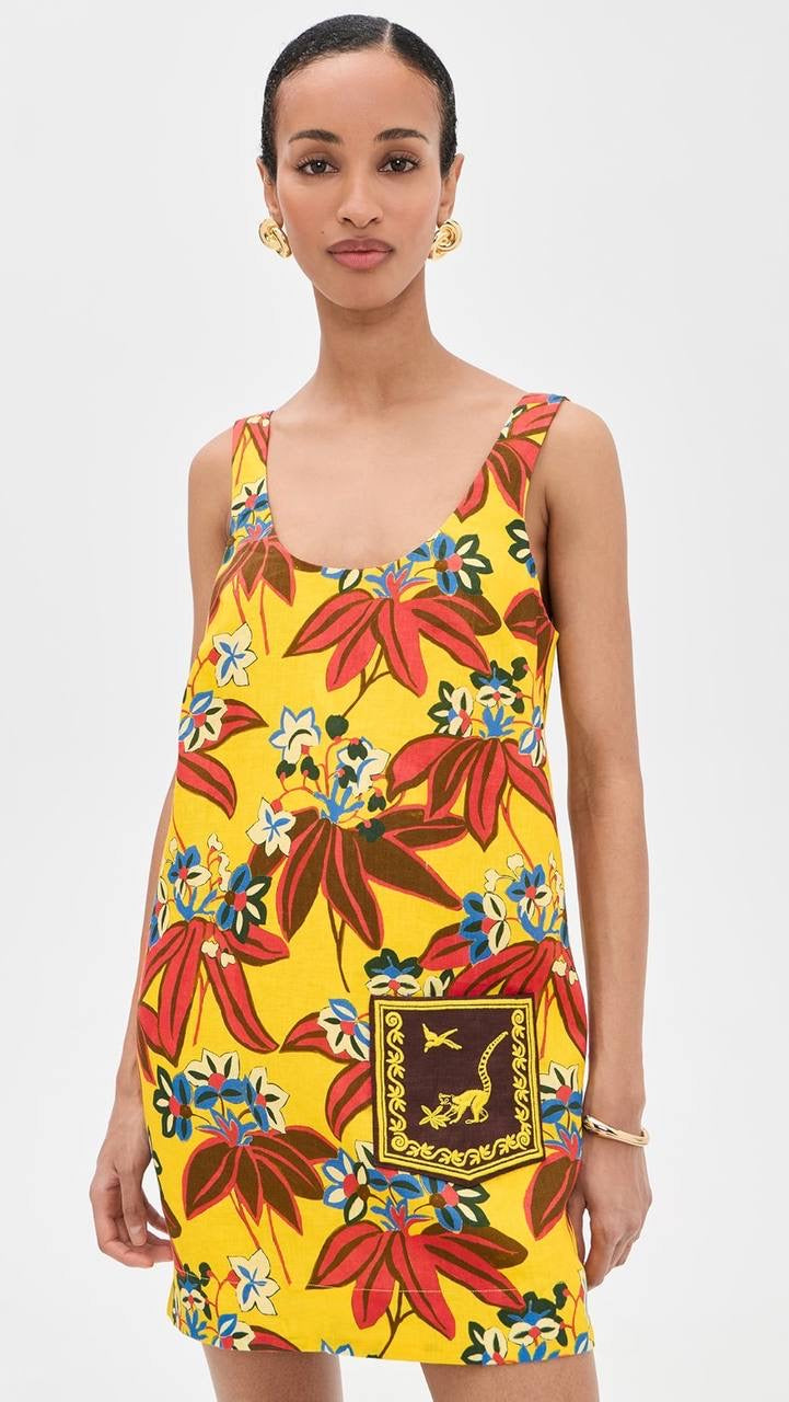 ALM Leo Embroidered Mini Dress