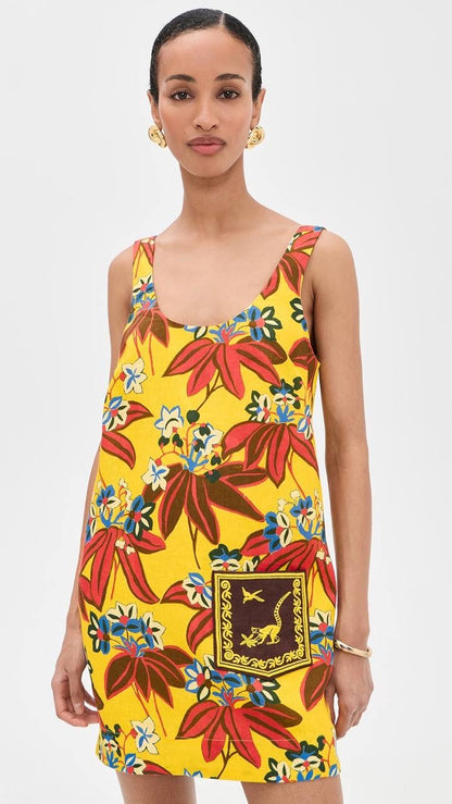 ALM Leo Embroidered Mini Dress