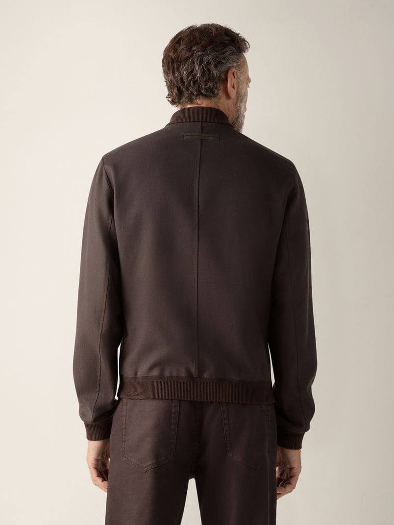 ZN Men’s Oasi Lino Linen Bomber Jacket (cotton-silk lined)