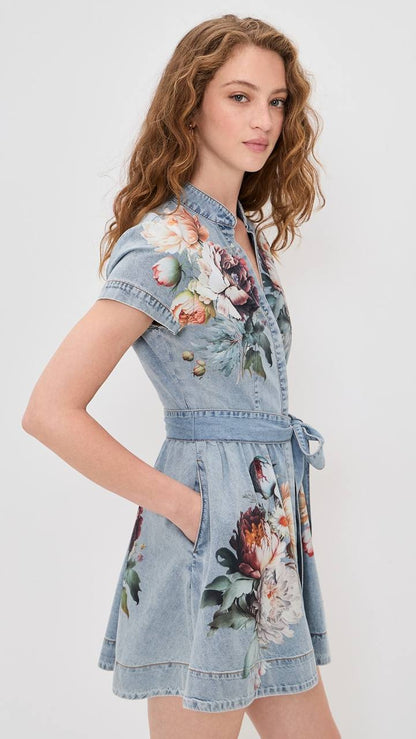 AO Lucy Mini Denim Shirt Dress
